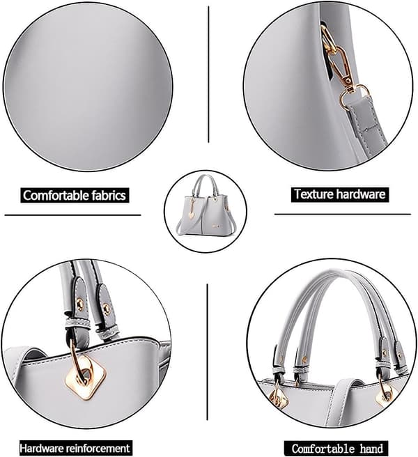 Svart handväska dam mode PU läder tote väskor axelväskor crossbody väskor Sac a main