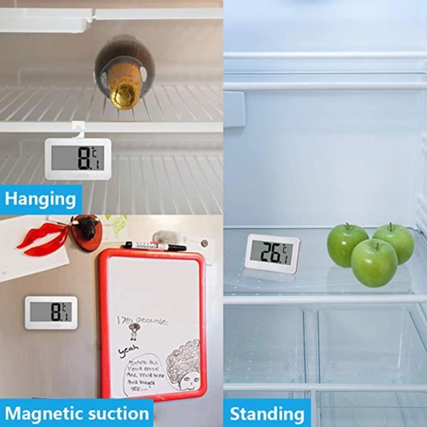 Digital Frysertermometer Køleskab Reservedele Trådløs Køleskabstermometer og Indvendig Temperaturmonitor