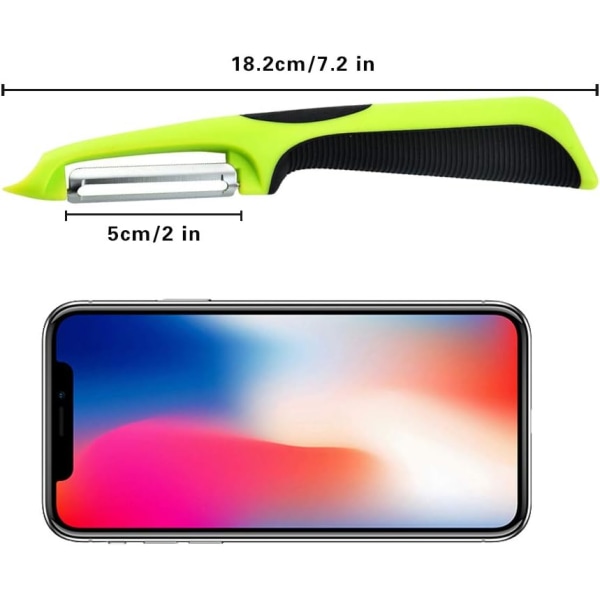 Potatisskalare för grönsaker och frukt (grön)