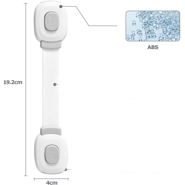 Baby SECURITY Porte Baby 6 huonetta, Laatikon kaappien lukot ja jääkaapin SECURITY CHILDARD Lapsisuoja Baby Home