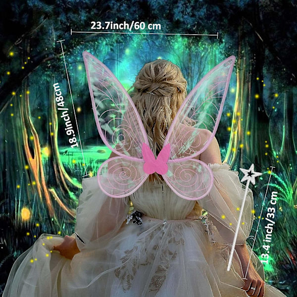 Vuxna älvvingar, vuxna älvvingar kostym Winx älvvingar vuxna för Halloween födelsedag jul temafest