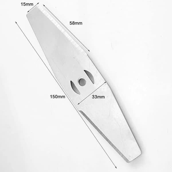 3-huls lithium elektrisk græsslåmaskineblad, udskiftningssaveblade til græstrimmer, 2 stk.