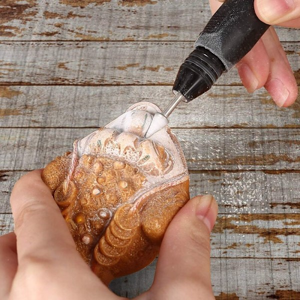 Timantti-hiottavat, 20 kpl Timantti-pyörivät hiottavat (Timanttiporanterä/pää/kärki) 3 mm varrella pyörivälle työkalulle (hiontaan, kiillotukseen, kaiverrukseen DIY)