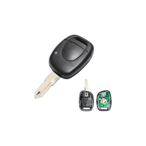 433MHz Auton Avain ROOT TROTE 1 BUTTLE AVAINKOKOELMA Kaukosäädin Clio 2:lle Kaukosäätimen Avainkotelo Yhteensopiva Re Nault Clio 2 KANGO1 Twingo Ma:n kanssa