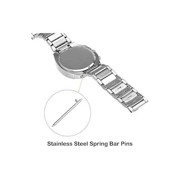 4 st 20 mm Sidostift för klockarmband, verktyg för fjäderstift, stift klockarmband, stiftarmbandsklockor 20mm