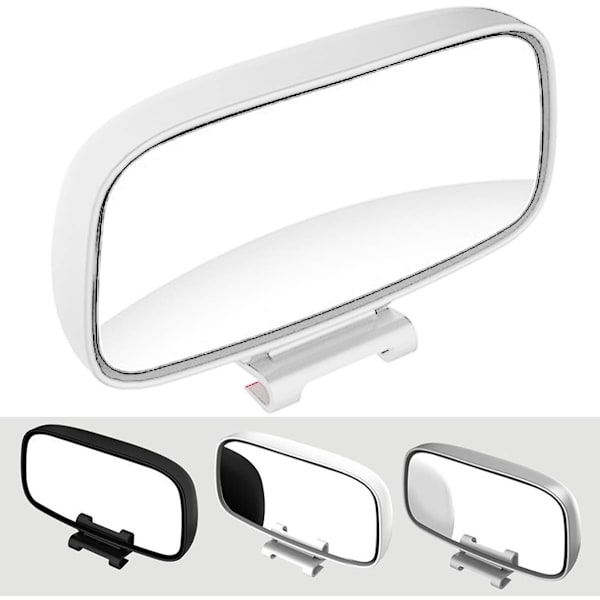 Spegeldriven åtföljd spegel blind spot spegel universell bil blind spot spegel roterande vidvinkel justerbar backspegel - Vit