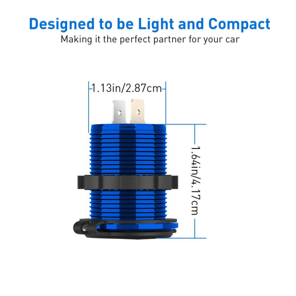 Ladeuttak for kjøretøy Rv Båt 12-24v Usb Qc3.0 Telefonlader Wi
