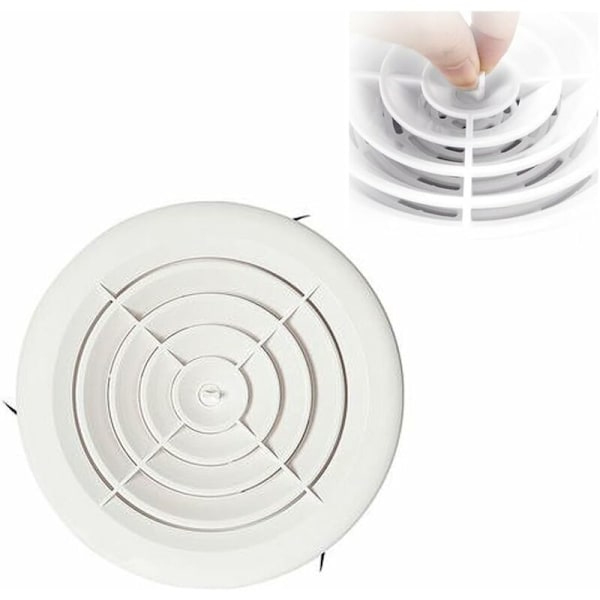 125mm Justerbart ventilationsgaller för rund luftkanal
