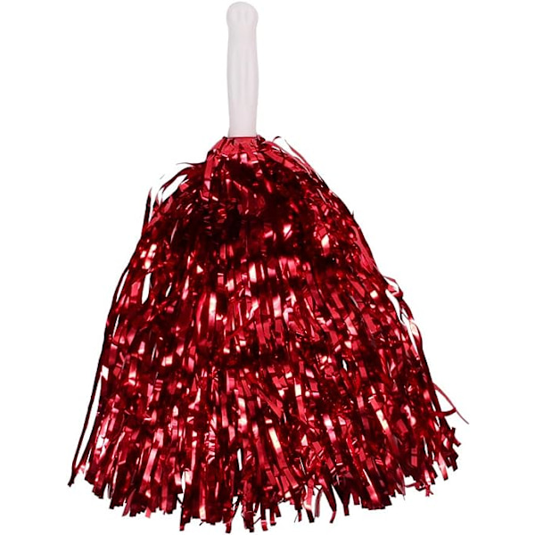 Metallisk glans cheerleader pompom i alle farger