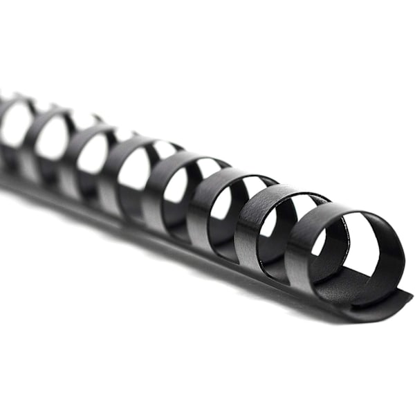 Plastbindespiral, 100 stk./boks, 19 hull, 10 mm