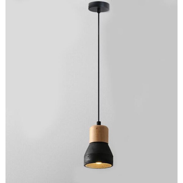 Persoonallisuus ja luovuus retro-teollisuustyylinen pieni kattokruunu (musta yksipää 11*17cm)