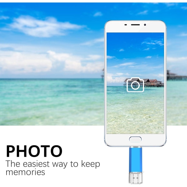 Tyyppi C 128GB USB 3.0 Clef USB 128GB 2 in 1 Clef Memory Stick OTG Flash Drive 128 Giga 3.1 U Disk Keychain High Speed ​​Waterproof Dual Compatible wi