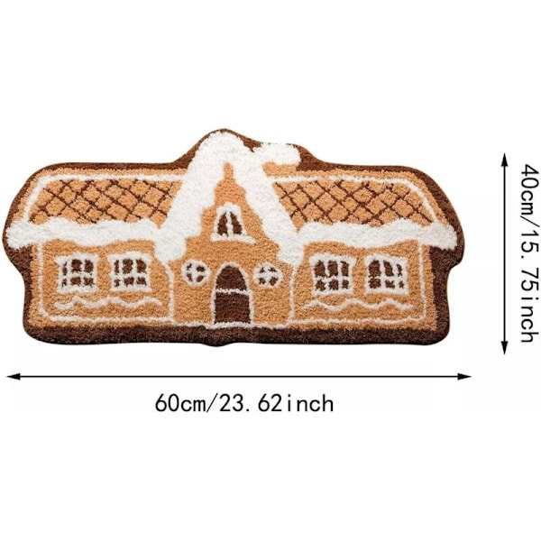 Jul Välkomstmatta Hemmatta Pai n Julkrydda julmatta julbrygga utomhus för hus i kryddgång veranda dekoration av vinterpiga