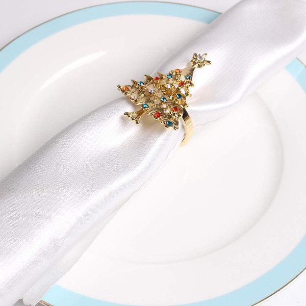 4 st servettringar jul servettring julgran servettringar ringform jul julgran hjort servett spänne dekor