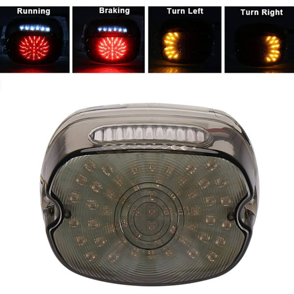 Lågprofil LED-bakbromsljus för Harley Dyna Road King Glide Electra Universal LED-bromsljus