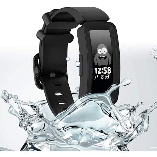 Fitbit Ace 2/Inspire/Inspire HR armbånd silikone Sort