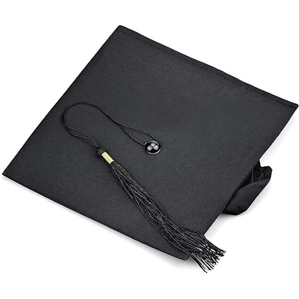 Bachelor-hatt for studenter, justerbar med dusk for videregående skole, universitet, høyskole, gradueringsfest
