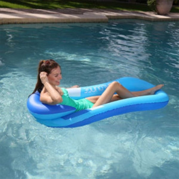 Floating Bed Inflatable Sofa Lounger Floating Hammock Buoy Swimming Pool Water Game Child Adult (High guihong)