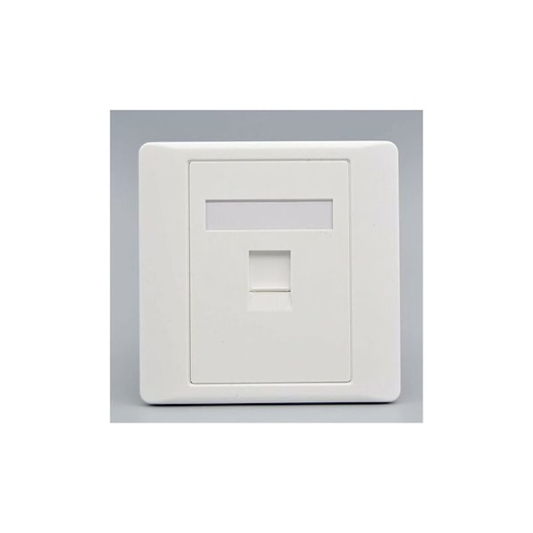 Dubbel Pass Through Gigabit CAT6 Nätverksuttag Hona till Hona RJ45 LAN Frontpanel Rak Internet Jack, 86x86mm 1st