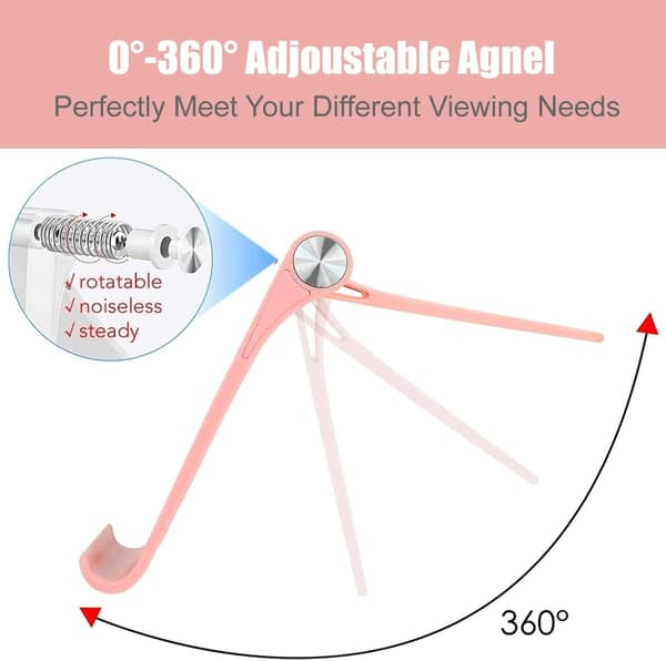 360° taittuva puhelinteline (pinkki)