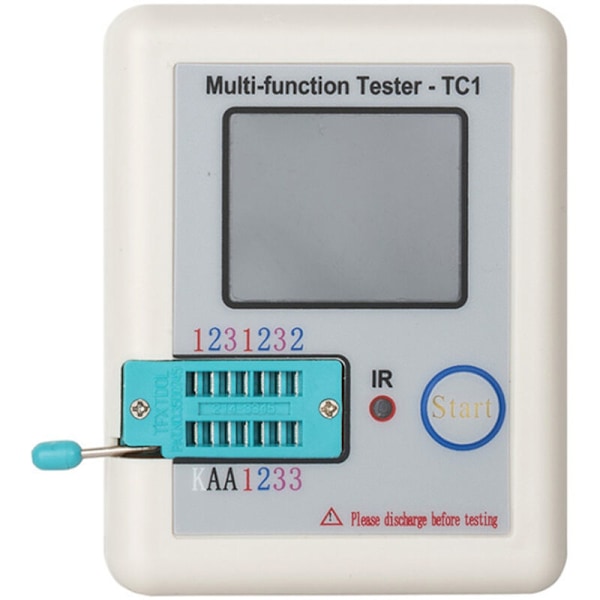 TC1 multifunktionell transistortestare, multifunktionell transistortestare, färgdisplay för diodtriodkondensatorresistans transistor lc