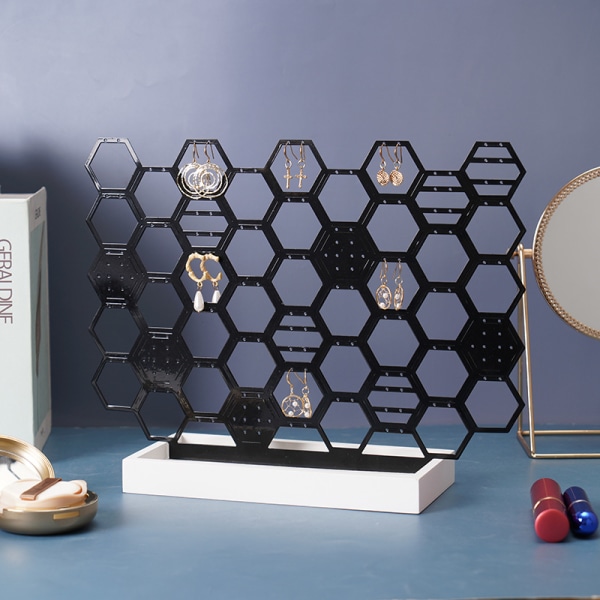 Honungskaka typ örhänge display rack örhänge rack display rack smycken rack örhänge förvaring display rack efterbehandling