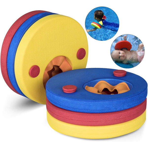 Svømme Float Disc, 6 stk. Børns Armbånd, Letvægts EVA Skum Float Discs til Svømning - 2-6 År Lær At Svømme Træningsredskaber