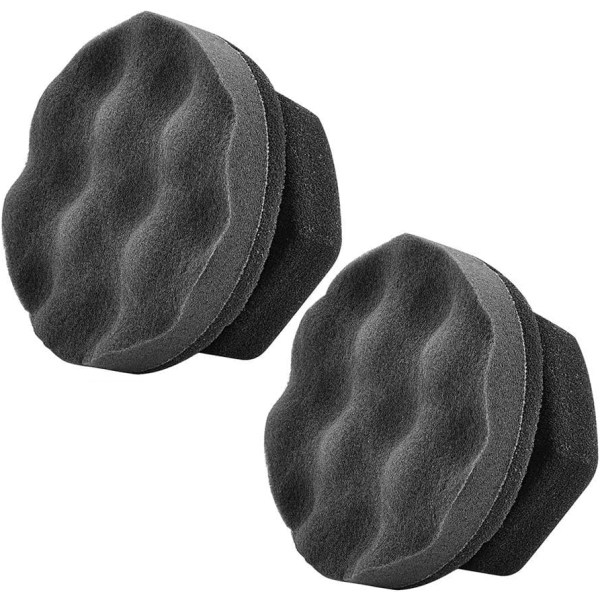 2-pack stora däckglansapplikatorer, hållbara och återanvändbara hexgrepp däcktrimningsapplikatorer