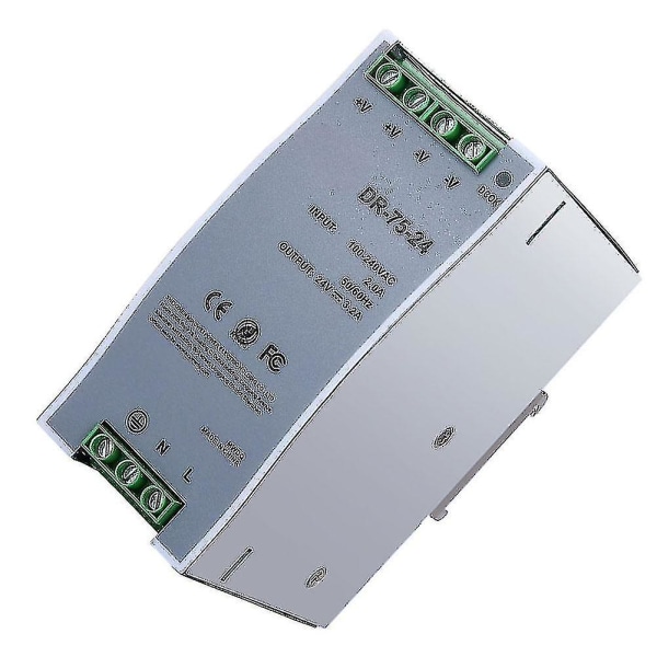 DR-75-24 24V 76.8W Konverter - Spårswitchande AC till DC PWM-omkopplande strömförsörjning