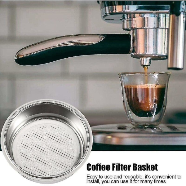 Kaffe Maskin Tilbehør 51mm Rustfritt Stål Kaffe Filter Kaffe Maskin Tilbehør
