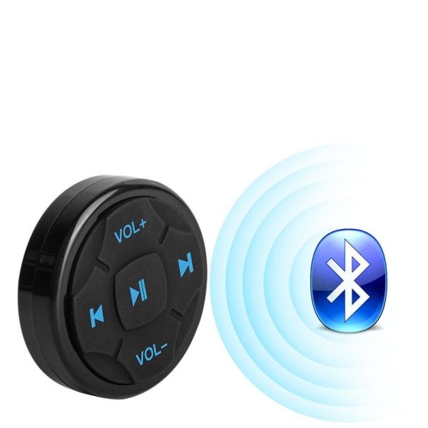 Universell trådlös smart bilrattstyrningskontroll fjärrkontrollknapp stödjer Bluetooth-kontroll för Android iPhone