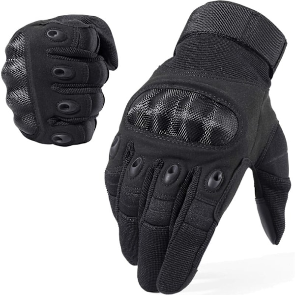 Sort 1 Par Handsker Motorcykel, Størrelse L, Handsker UNISEX SCOTER MI sæson Åndbar Touch Screen til Auto Moto, Cykel, Motocross, Camping, Vandring