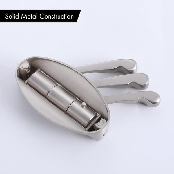 SOLID METAL Swivel Hook Heavy Duty Folding Swing Arm Triple Coat Hook with Multi Three Foldable Arms Towel/Clothes Hanger for Bathroom Kitchen Garag