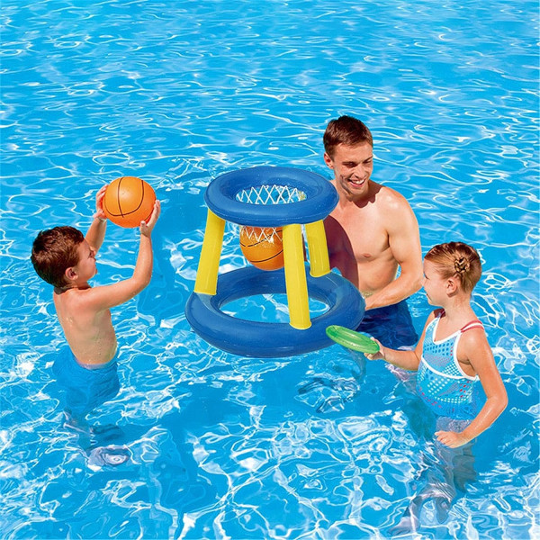 Uppblåsbar volleyboll poolboll basketboll volleyboll flytande leksak för pool basketboll vattensporter
