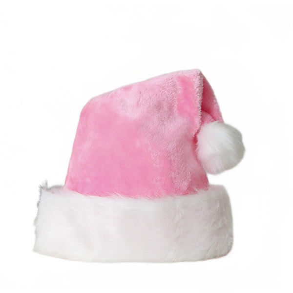 Julplysch Julhatt Extra Tjockad Stor Boll Julhatt Rosa