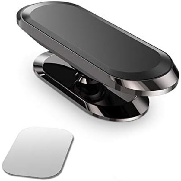 Magnetisk biltelefonholder (sort), universel magnetisk holder med 360 ° rotation, magnetisk telefonholder kompatibel med alle Samsung iPhone smartphones