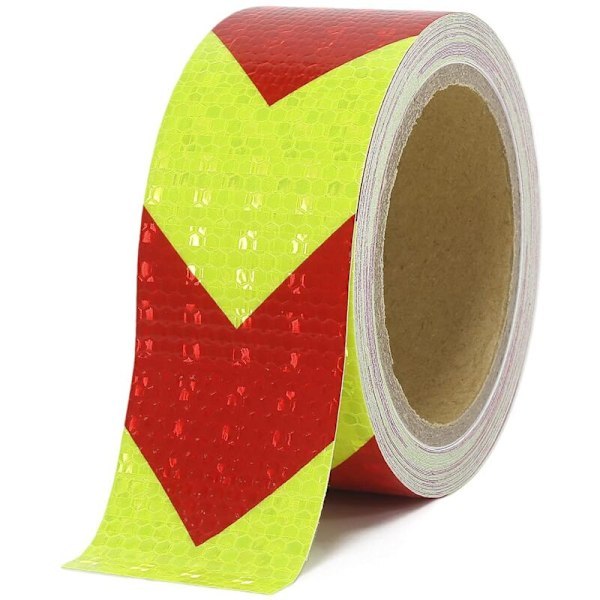 Punainen heijastava nauha ja keltainen hyvin näkyvä vedenpitävä heijastava nauha 5 cm 10 m Ré-nauha