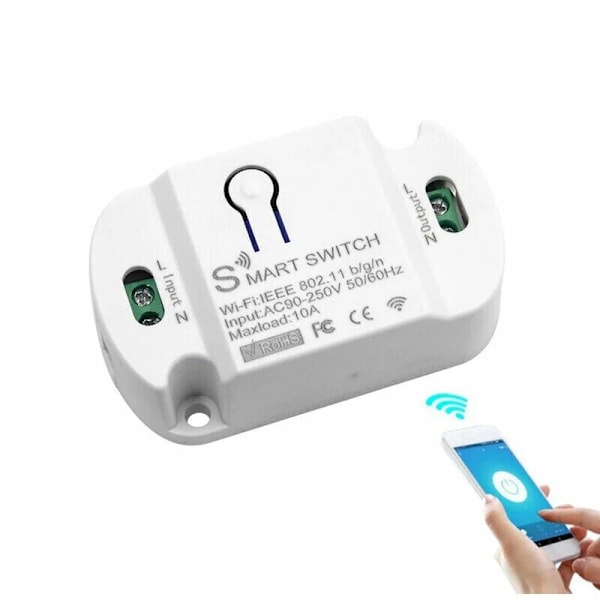 Smart WIFI Switch Hjem Kredsløbsbrydere Mobiltelefon Fjernbetjening Timing Switch til Husholdningsapparater (10A)