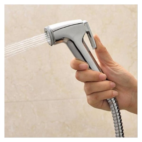 WC hygienkit. 3-vägs kran + ABS dusch + flexibel 1,5m + stöd