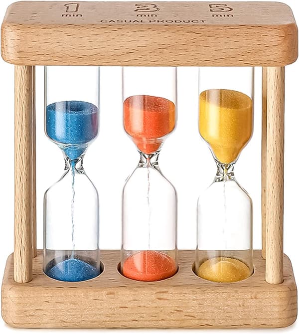 Timer Timglas, Timglas Sandklocka Timglas för Barn, 3 i 1 Timglas för Te, Timer Timer, Kök Timer, Borsta Tänder, Barn Leksak Gåvor K