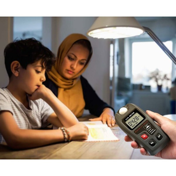 20000 FC/200000 Digital luxmätare Lux meter digital fickmodell Digital illuminans LCD illuminans Ljus luminometer ljusmätare för skola familj industri