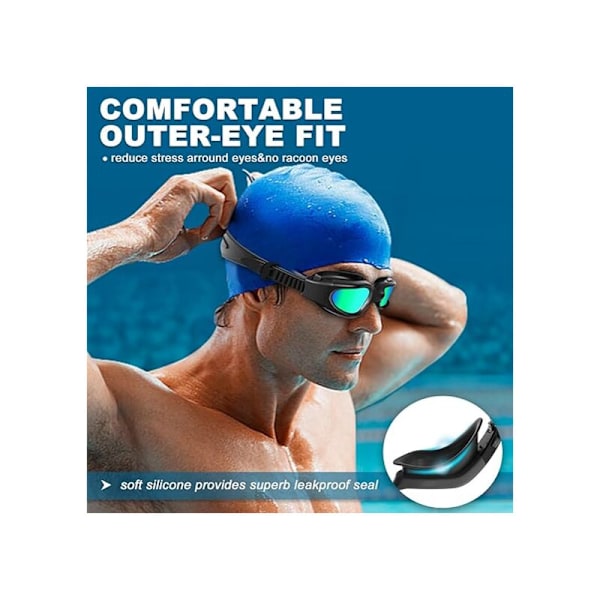 Simglasögon med polariserade glas, anti-im-plugg-glas, 100% UV-skydd, klar sikt, anpassade för män, kvinnor, unisex, vuxna och ungdomar