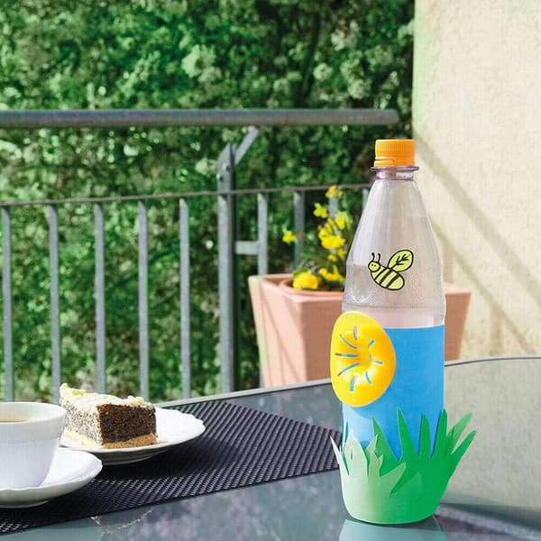 10 st (7,3*6,5 cm) gula getingfällor getingfälla gul trattfälla geting getingar fruktflugefällor bi-formade flygande getingfällor återanvändbar getingfälla bifälla