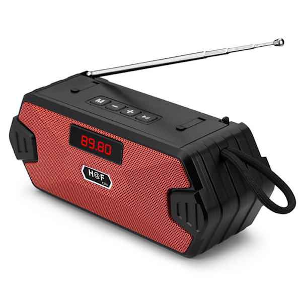 Portabel TWS-radio med antenn, liten högtalare