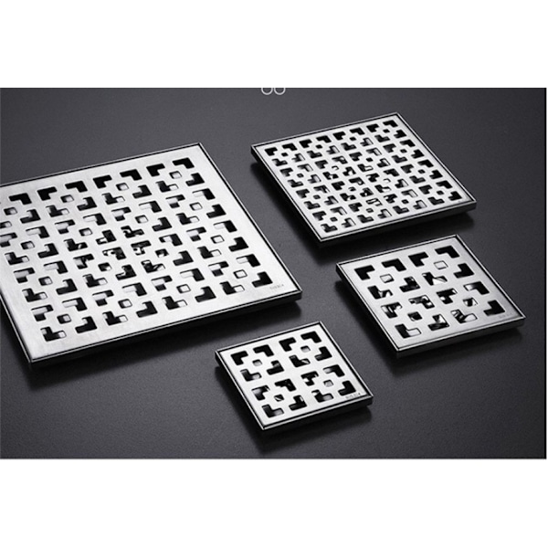 Køkkenvask Tilbehør Have Gulvafløb 304 Rustfrit Stål Stort Udendørs Gulvafløb (10x10cm)