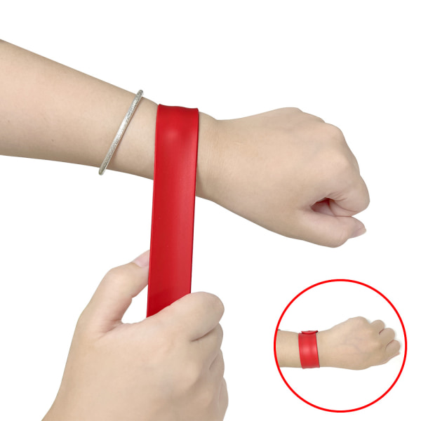 Slap armbånd til børn, 12 stk DIY Slap armbånd silikone armbånd f