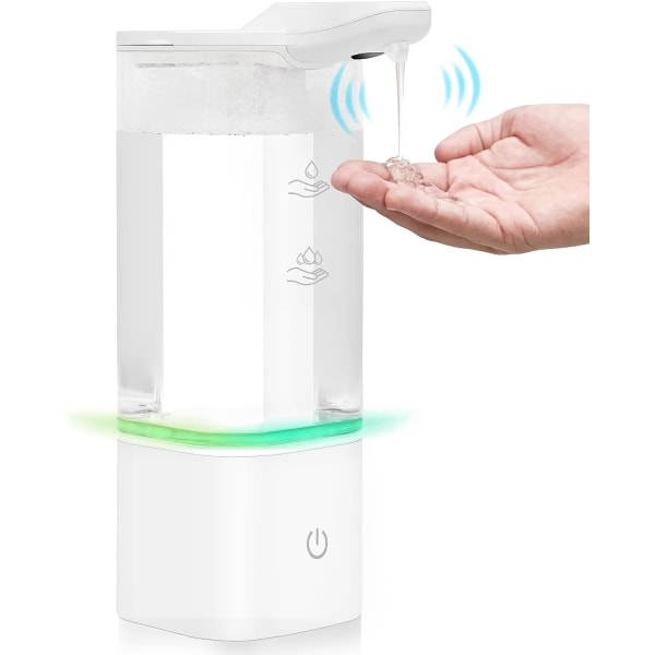 Automatisk elektrisk skumtvåldispenser - liten dispenser med infraröd sensor IPX5 vattentät tvåldispenser för badrum, köksdispenser (550ML