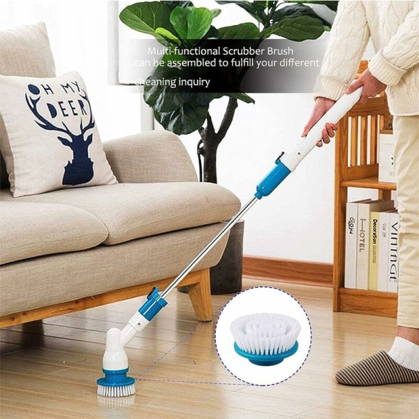 Spin Scrubber 3-pack utbytesbara elektriska rengöringsborsthuvuden för badrum, kakel, golv, vägg, dusch, badkar och kök