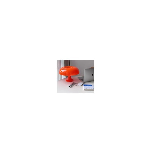 AGILITY TABLE Svamplampa Bordslampa i polykarbonat ， 4 gratis LED-ljuskällor ， Orange