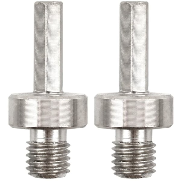 2 stycken diamantborradapter - M14 10mm gänga hexagonal sågtiger diamanttankadapter för elektrisk handborr